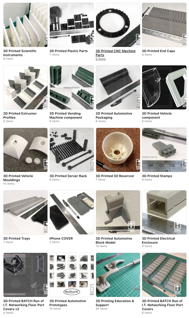 3D Printing Portfolio SHOWCASE Gallery of Projects